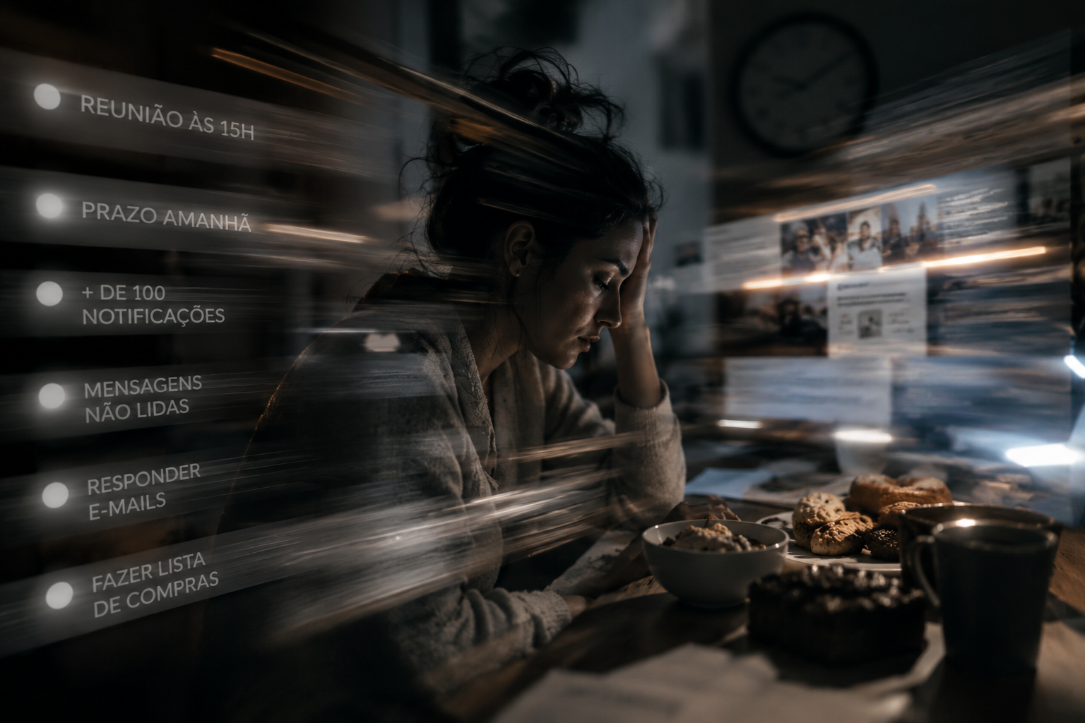 Sobrecarga Sensorial: por que você se sente desregulada, cansada e recorre à comida?